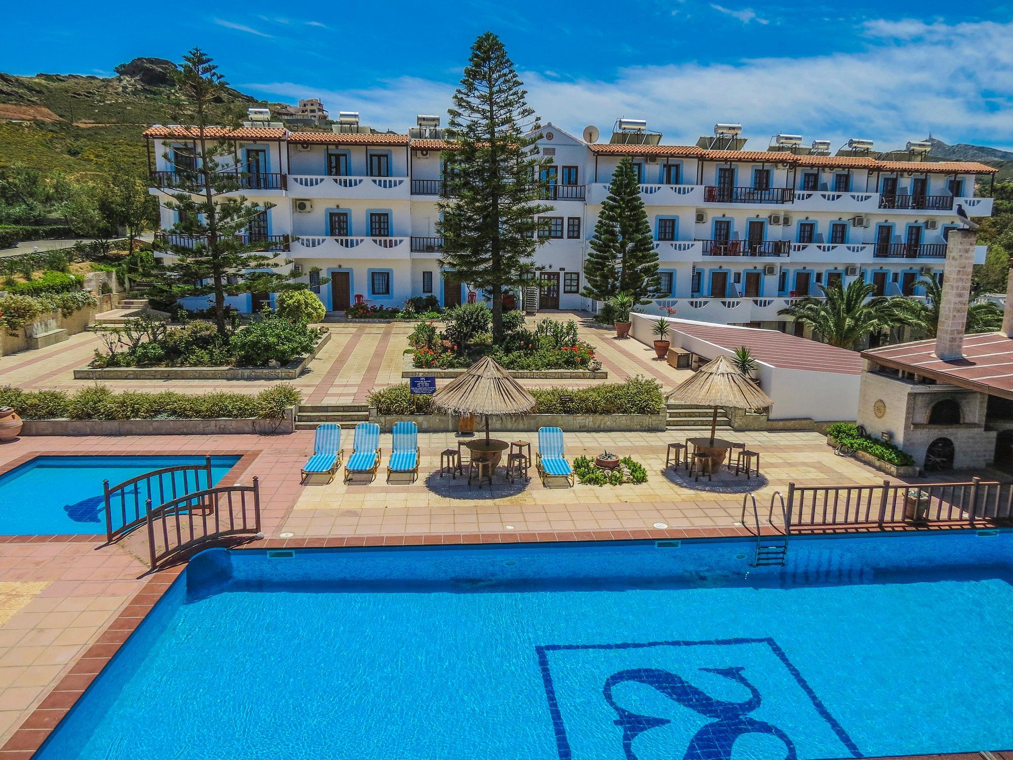 Spiros-Soula Family Hotel & Apartments Agia Pelagia Exterior foto
